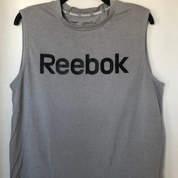 Reebok Other - Mens Reebok Logo Gray Sleeveless Dry Fit Tee